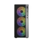 Ruix Evesky Atx Gaming Pc Case - Black (Pre-installed 4 Fan)-133308