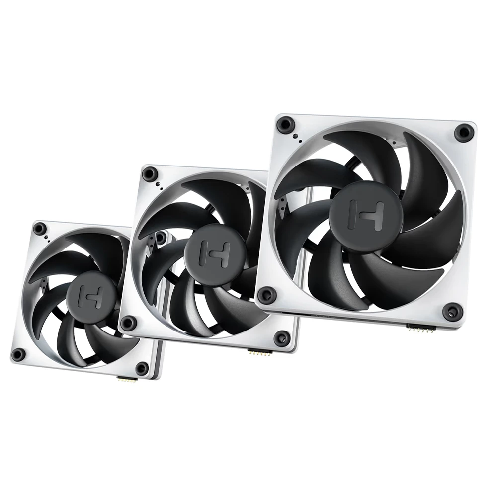 Hyte Thicc Fp12 - 3x120mm Cpu Case Fans - 3 Pack With Np50 Nexus Control Hub - Grey-133505 Hyte Thicc Fp12 - 3x120mm Cpu Case Fans - 3 Pack With Np50 Nexus Control Hub - Grey-133505