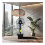 Powerology Industrial Fan Mist Spray & Humidifier - Black-133529