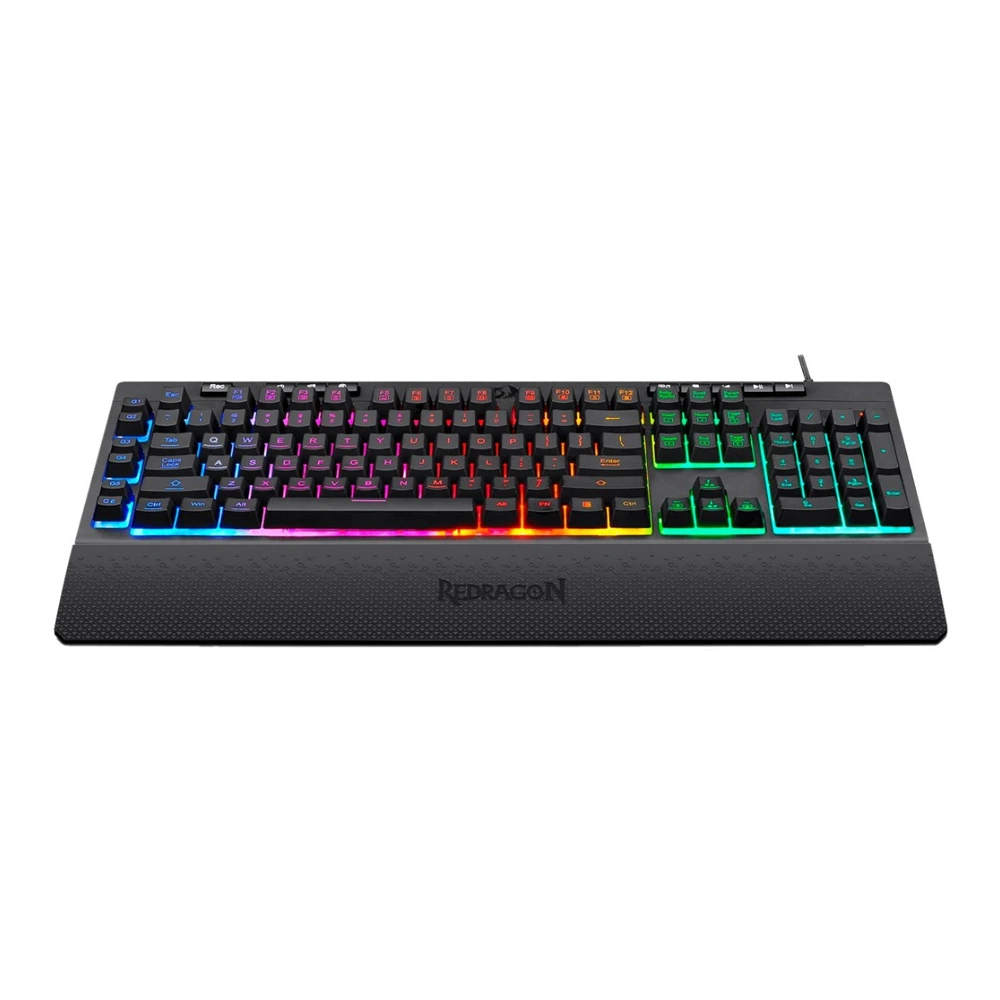 Redragon K512 Shiva Rgb Membrane Gaming Keyboard With Multimedia Keys (English)-133638 Redragon K512 Shiva Rgb Membrane Gaming Keyboard With Multimedia Keys (English)-133638