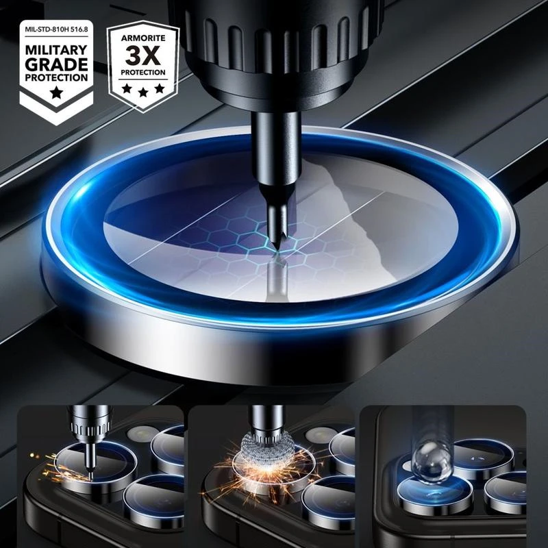 Esr Iphone 16/16plus Camera Lens Protector - Black Edge-132508 Esr Iphone 16/16plus Camera Lens Protector - Black Edge-132508