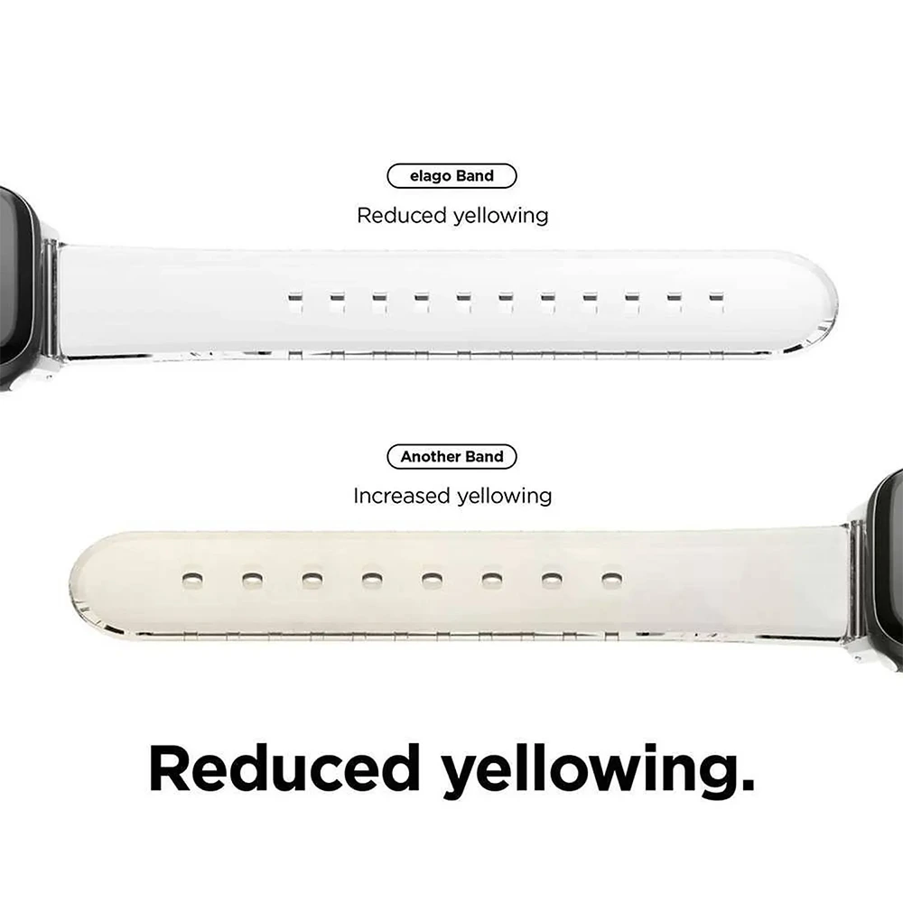 Elago Apple Watch 42/44mm Ultra Tpu Band - Clear-132847 Elago Apple Watch 42/44mm Ultra Tpu Band - Clear-132847