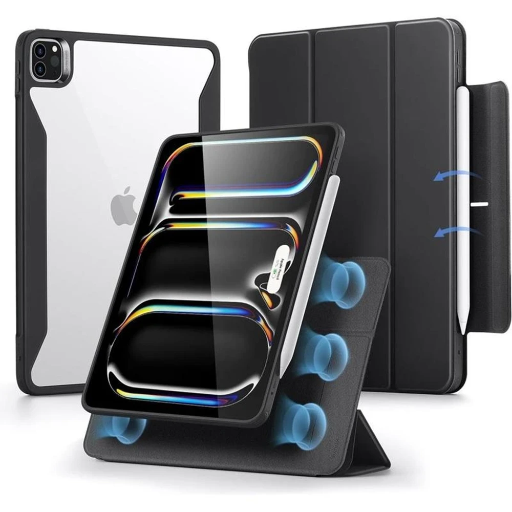 Esr Rebound Hybrid Case 360 Compatible With Ipad Pro 11 (2024) - Black-0 Esr Rebound Hybrid Case 360 Compatible With Ipad Pro 11 (2024) - Black-0