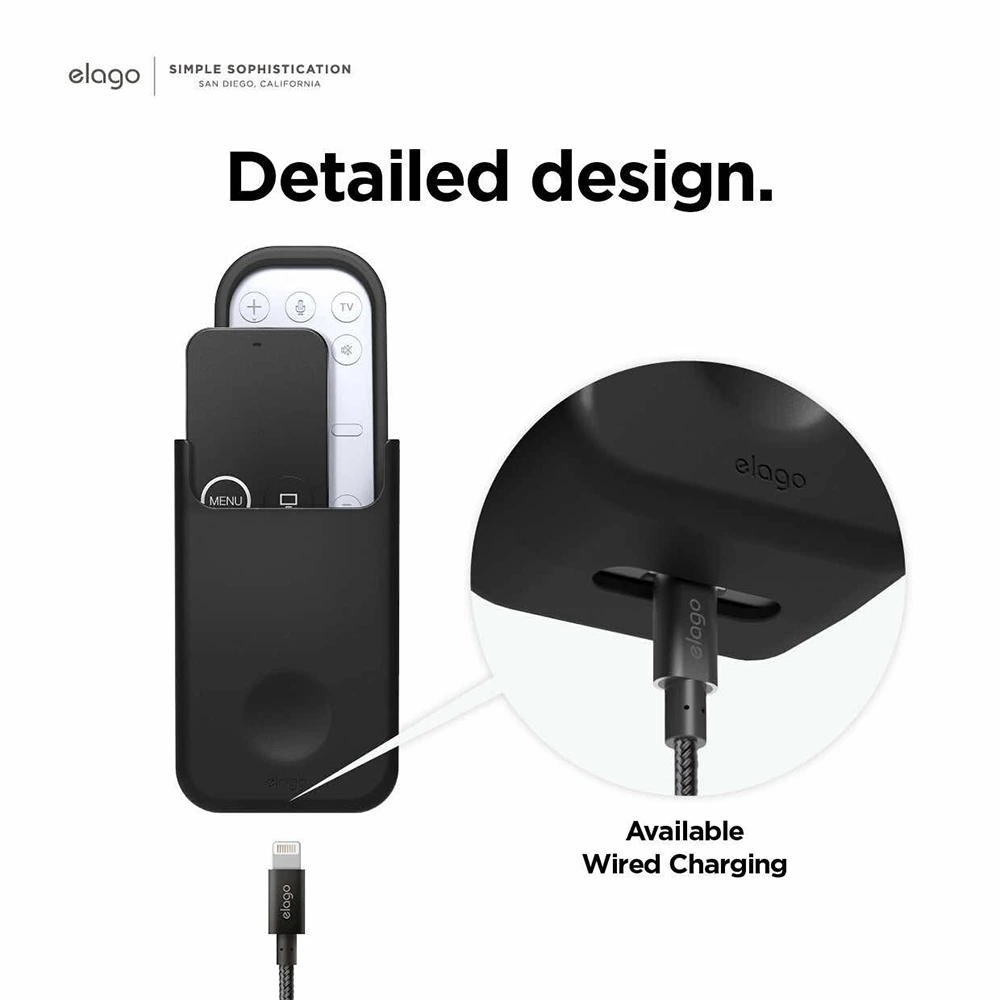 Elago Apple Tv Remote Universal Holder Mount Medium - Black-132782 Elago Apple Tv Remote Universal Holder Mount Medium - Black-132782