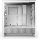 Nzxt H Series H5 Flow Rgb (2024)compact Mid-tower Atx Case With Rgb Fans - White-133290