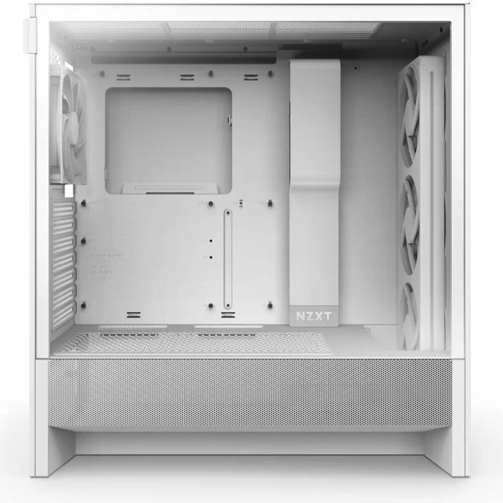 Nzxt H Series H5 Flow Rgb (2024)compact Mid-tower Atx Case With Rgb Fans - White-133290 Nzxt H Series H5 Flow Rgb (2024)compact Mid-tower Atx Case With Rgb Fans - White-133290