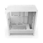 Nzxt H Series H5 Flow Rgb (2024)compact Mid-tower Atx Case With Rgb Fans - White-133289