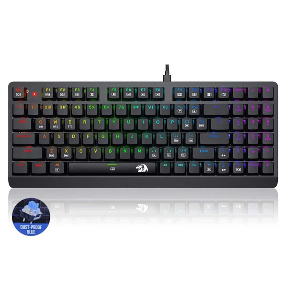 Redragon K603p-kbs Dragon Warrior Mechanical Gaming Keyboard (English) - Dust-proof Blue-0 Redragon K603p-kbs Dragon Warrior Mechanical Gaming Keyboard (English) - Dust-proof Blue-0