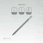 Levelo Skytip Stylus Pen With Retractable Plunge Design For Ipad - Black/blue-133811