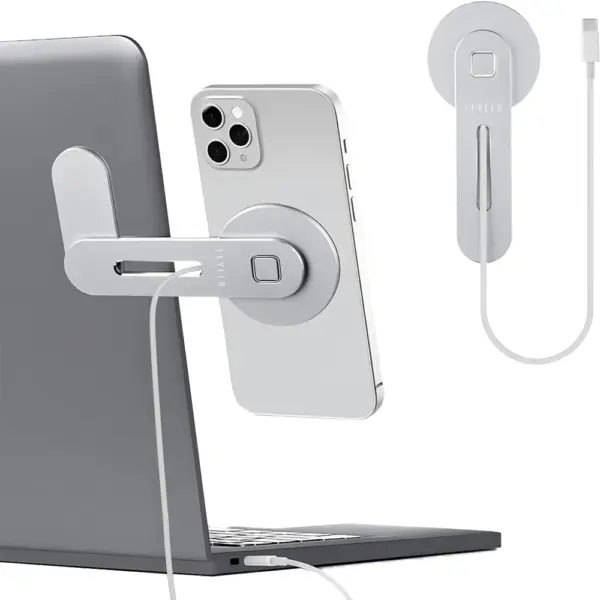 Levelo Energia Magsafe Wireless Charging Phone Stand - Silver-0