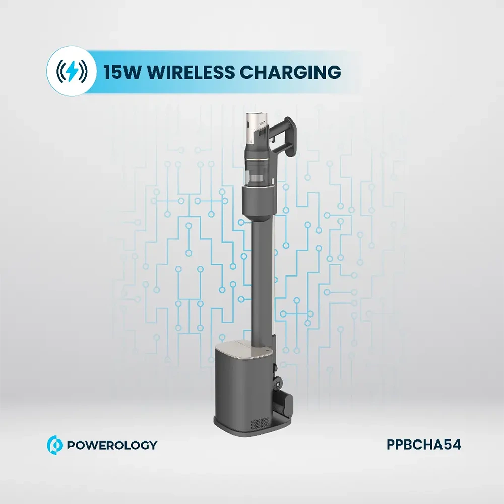 Powerology Cordless Vacuum Auto-disposal Charging - Black-133836 Powerology Cordless Vacuum Auto-disposal Charging - Black-133836