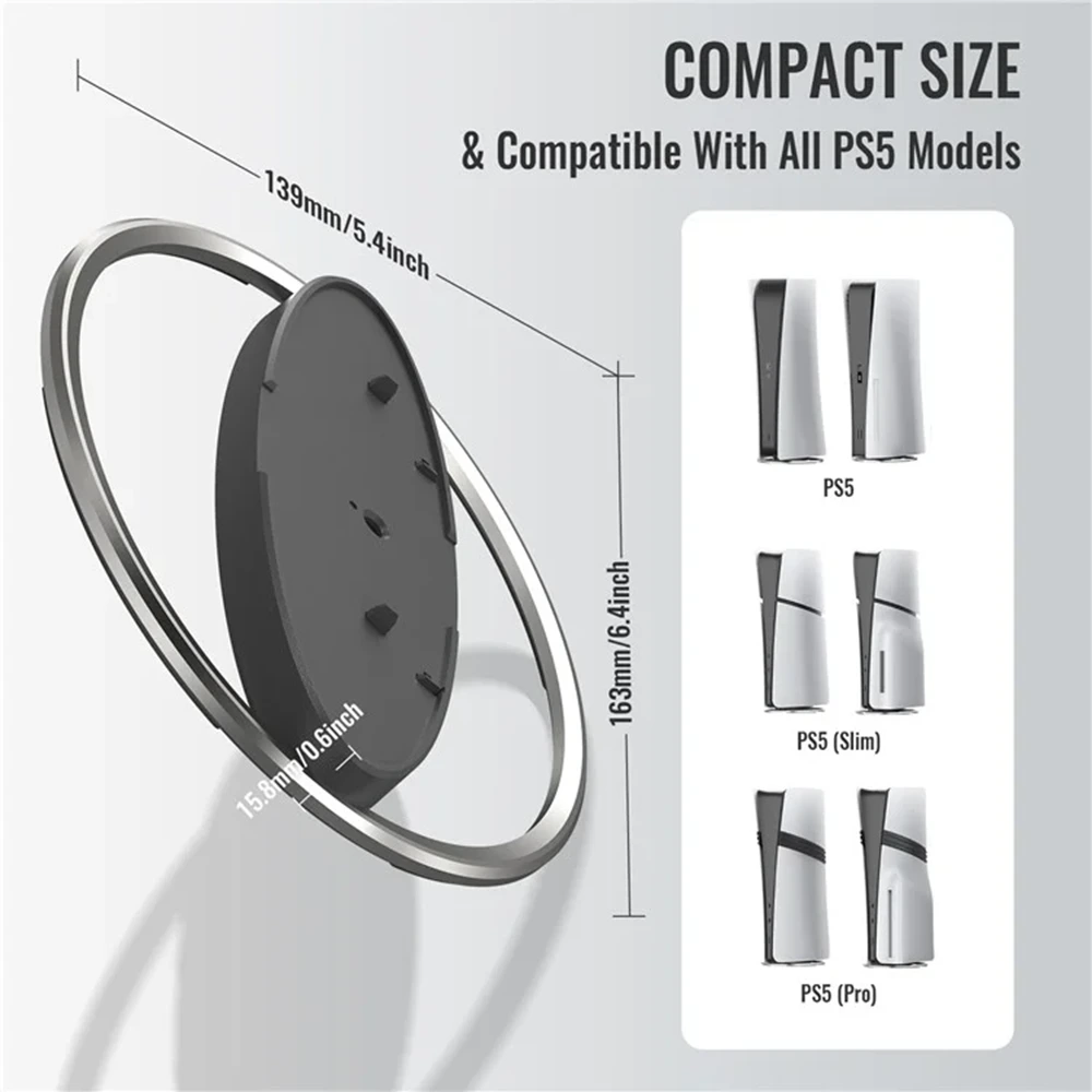 Vertical Stand For For Ps5, Ps5 Slim, Ps5 Pro - Grey-133973 Vertical Stand For For Ps5, Ps5 Slim, Ps5 Pro - Grey-133973