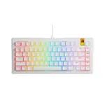 Glorious Gmmk 3 He 75% Prebuilt Wired Mechanical Gaming Keyboard - White (Arabic Layout)-0