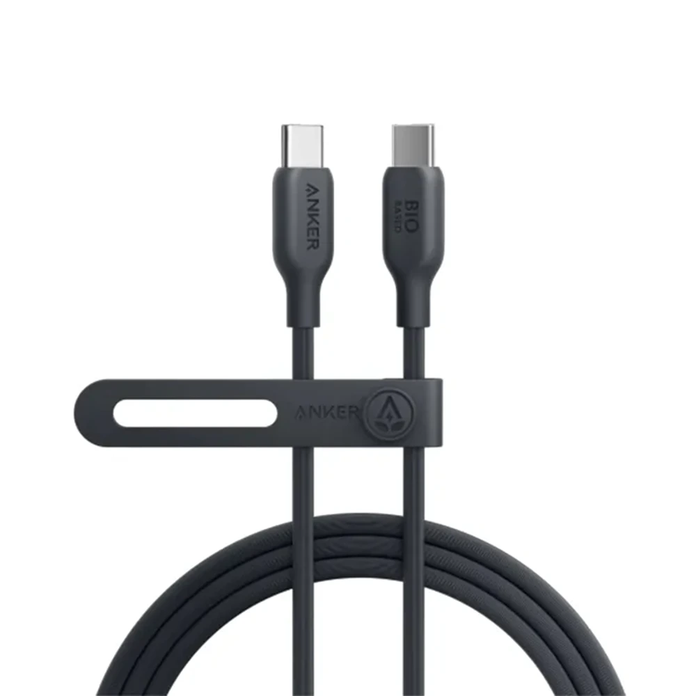 Anker Usb-c To Usb-c Cable 240w (Bio-braided) 3ft - Black-0 Anker Usb-c To Usb-c Cable 240w (Bio-braided) 3ft - Black-0
