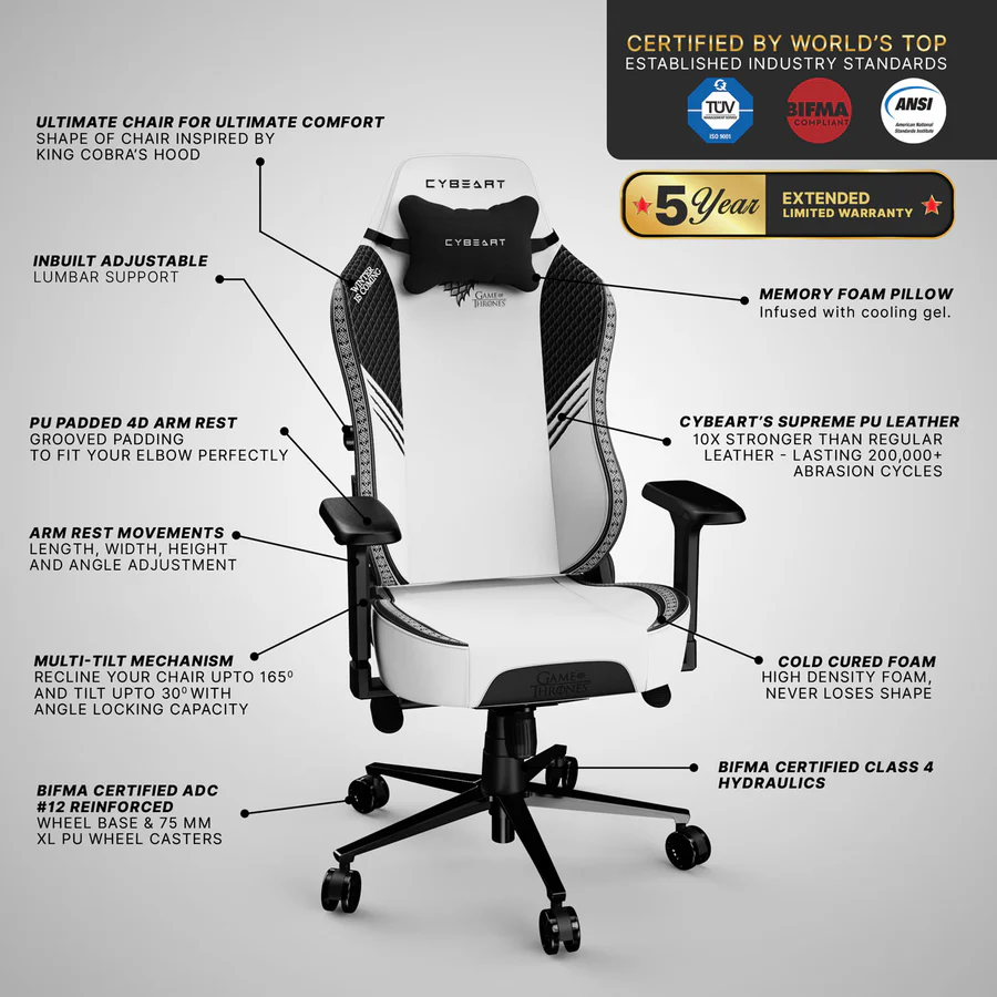 Cybeart House Stark Gaming Chair-133287 Cybeart House Stark Gaming Chair-133287