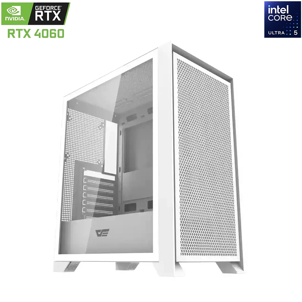 Darkflash Drx70 Intel Core Ultra 5 Rtx 4060 Gaming Pc - White-0 Darkflash Drx70 Intel Core Ultra 5 Rtx 4060 Gaming Pc - White-0