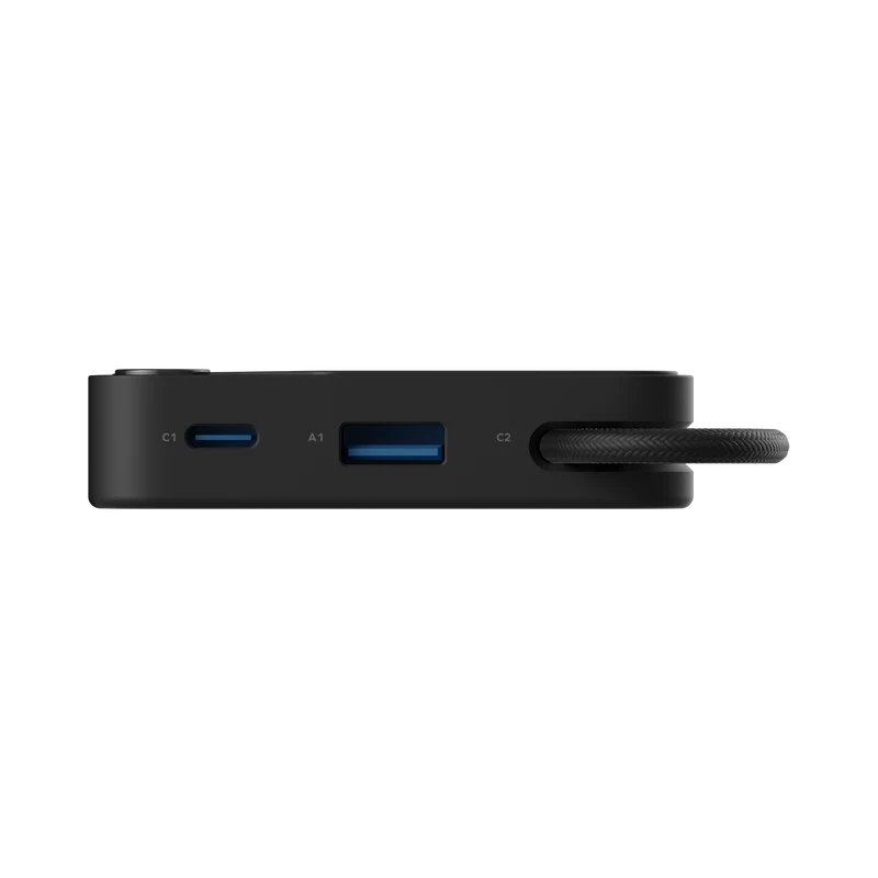 Momax 1-power X Power Bank 10000mah With Built-in Usb-c Cable - Black-134446 Momax 1-power X Power Bank 10000mah With Built-in Usb-c Cable - Black-134446