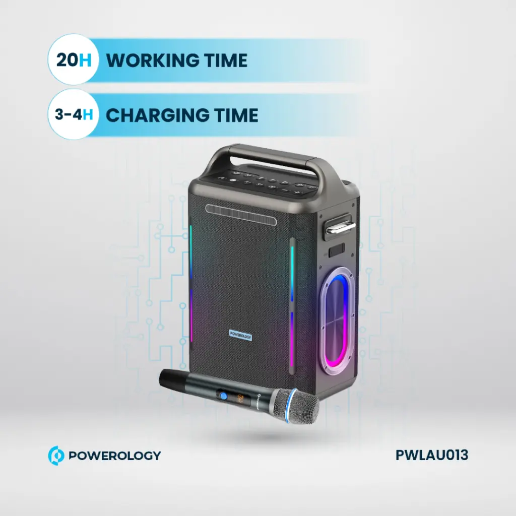 Powerology Karaoke Party Speaker -134611 Powerology Karaoke Party Speaker -134611