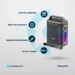 Powerology Karaoke Party Speaker -134609