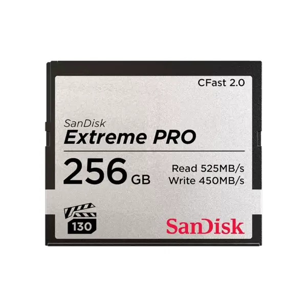 Sandisk Extreme Pro Cfast 2.0 Memory Card - 256gb-0