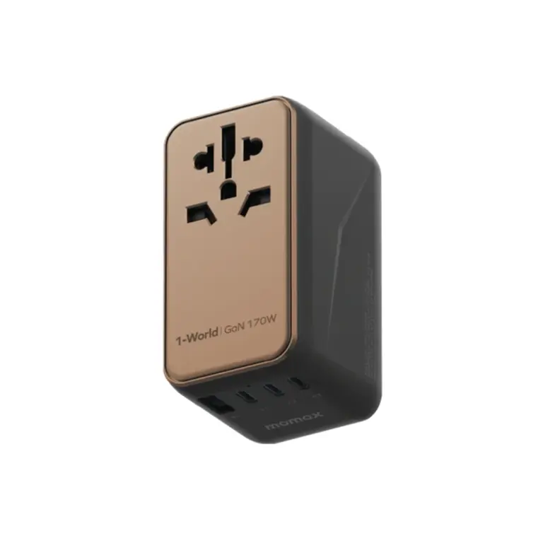 Momax 1-world 170w 4-port Travel Adaptor - Desert Titanium-0
