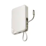 Momax 1-power X Power Bank 10000mah With Built-in Usb-c Cable - White-0