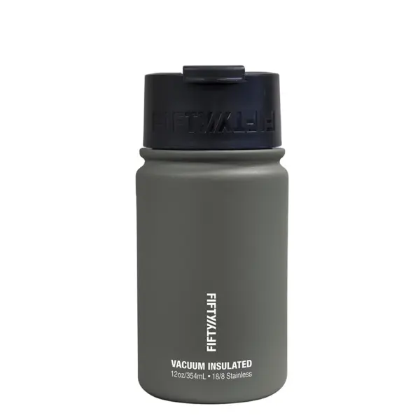 Fifty Fifty Vaccum Insulated Bottle 354ml - Slate Grey-0