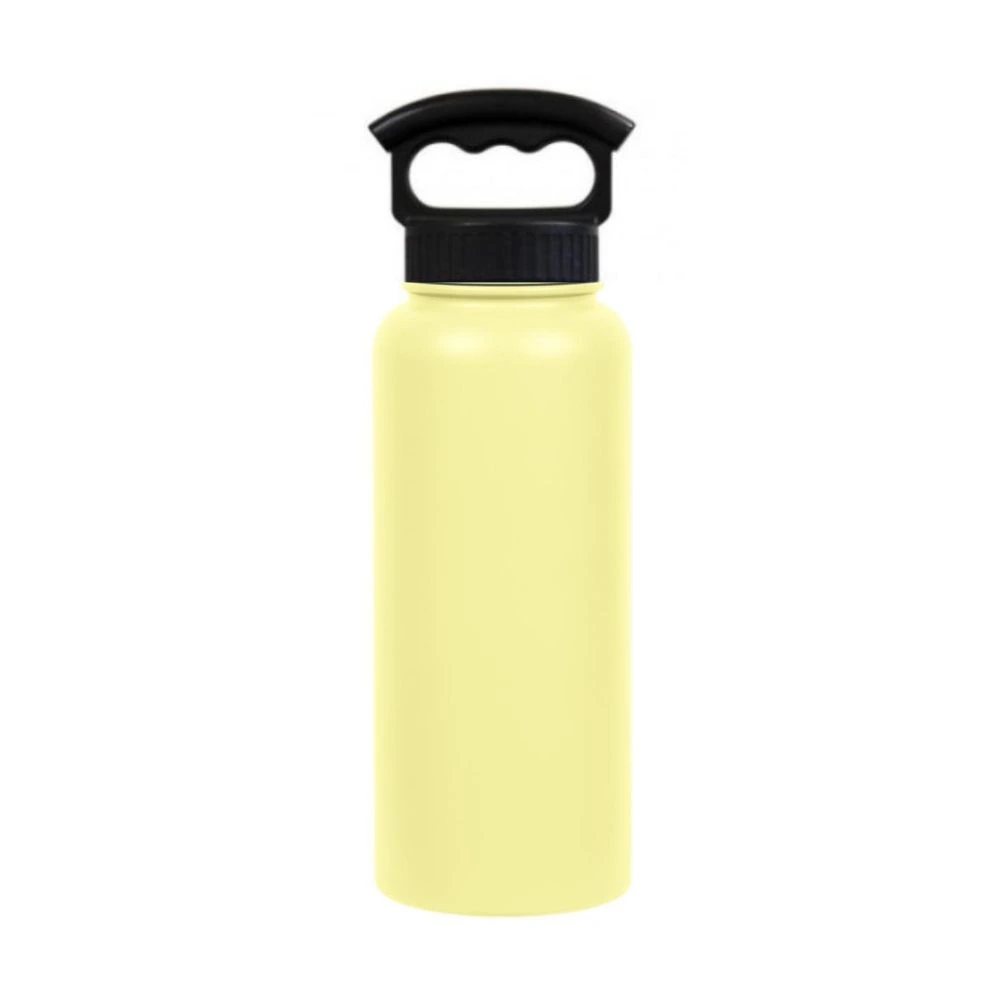 Fifty Fifty Vaccum Insulated Bottle 3 Finger Lid 1l - Lemon Drop -0 Fifty Fifty Vaccum Insulated Bottle 3 Finger Lid 1l - Lemon Drop -0