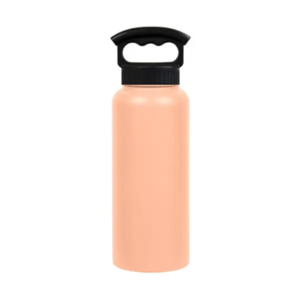 Fifty Fifty Vaccum Insulated Bottle 3 Finger Lid 1l - Peach-0