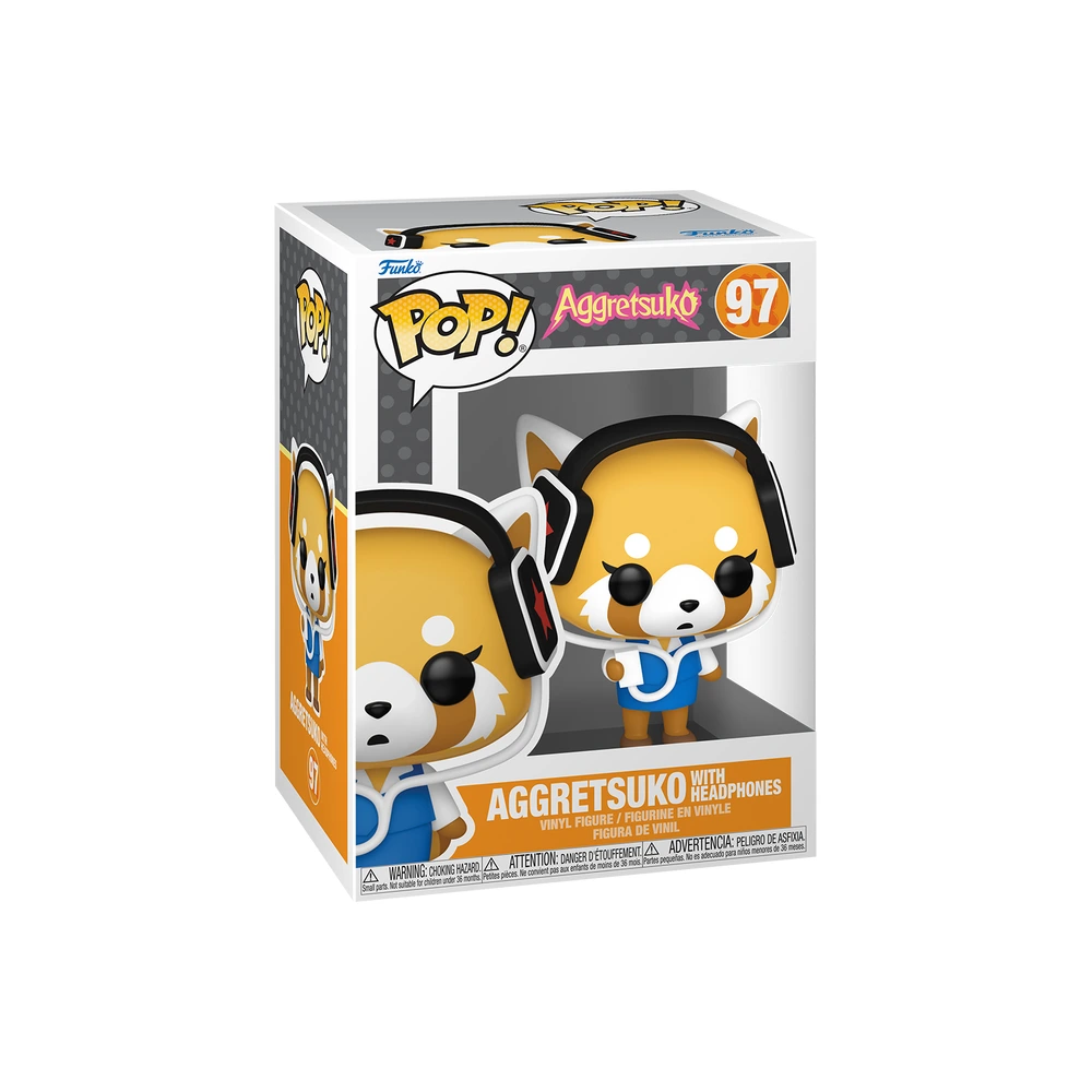 Funko Pop: Sanrio- Aggretsuko W/ Headphones-135182 Funko Pop: Sanrio- Aggretsuko W/ Headphones-135182