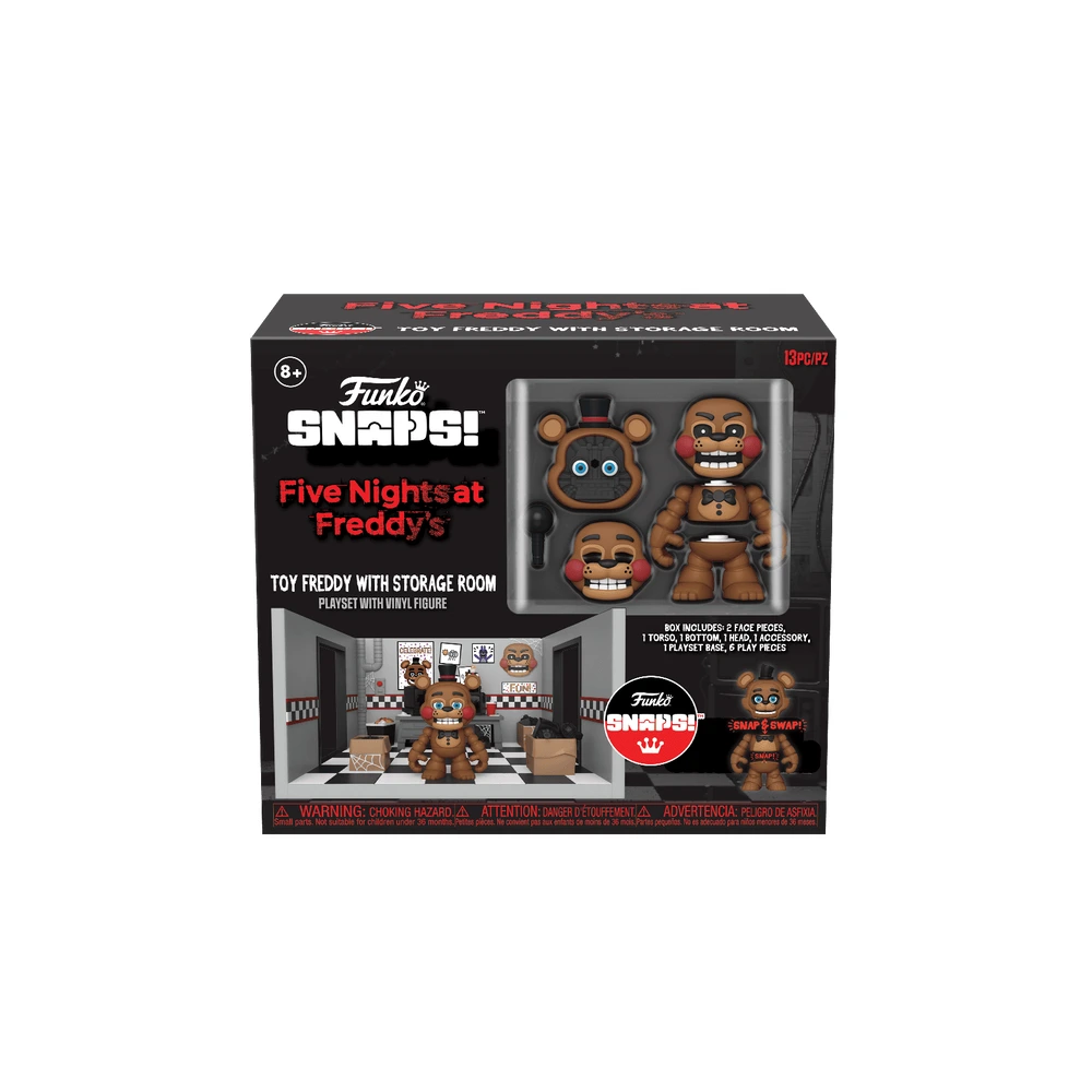 Fun Snaps!: Fnaf- Toy Freddy W/ Storage Room (Playset)-135298 Fun Snaps!: Fnaf- Toy Freddy W/ Storage Room (Playset)-135298