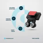 Powerology Dual Lens Dash Camera - Black-135838