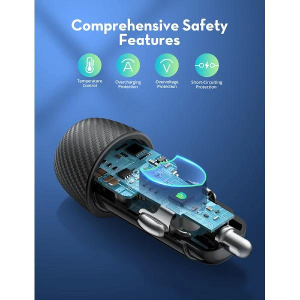 Ravpower Pd Pioneer 50w 2-port Car Charger-135631 Ravpower Pd Pioneer 50w 2-port Car Charger-135631