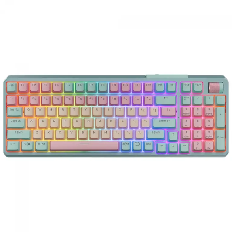 Cooler Master Mk770 Hybrid Wireless - Rgb Kailh Box V2 White Switch Hot-swap Mechanical Gaming Keyboard - Macaron-0