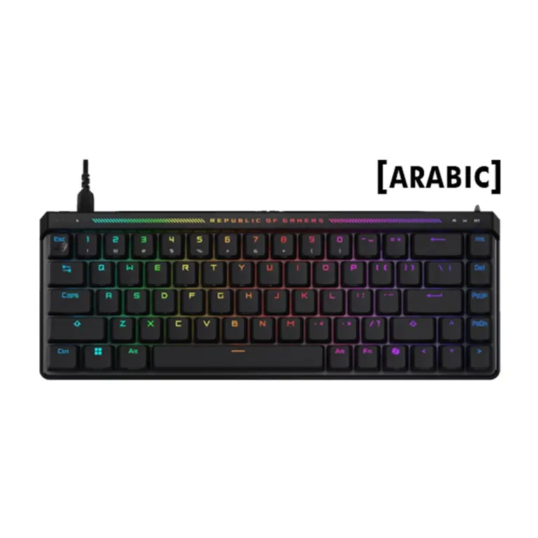 Asus M605 Rog Falchion Ace Hfx 65% - Magnetic Switches Wired Gaming Keyboard - Arabic-0