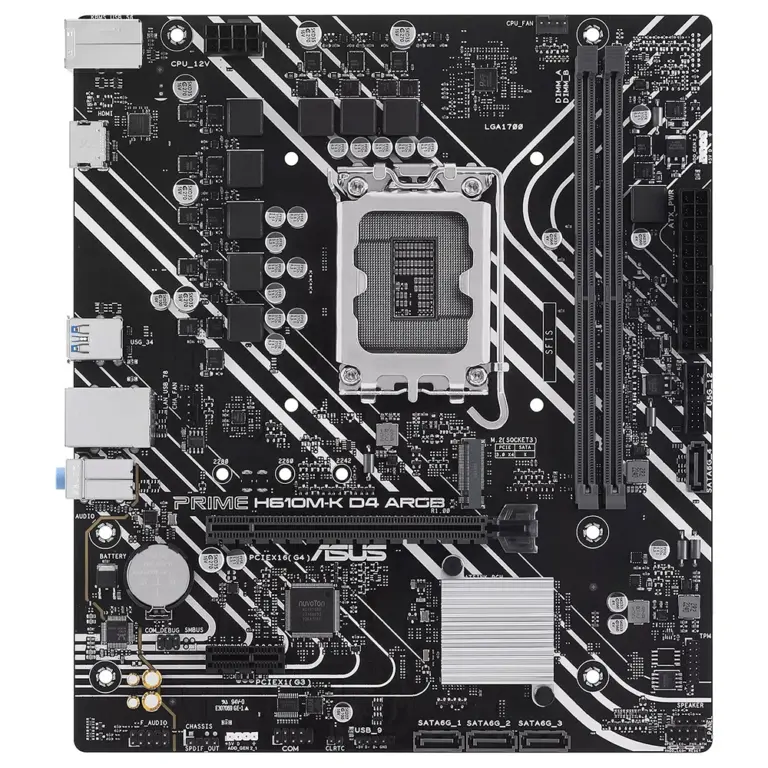 Asus Prime H610m-k Ddr4 Argb Motherboard - Black-0