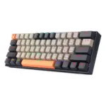Redragon Draconic Pro Wired/wireless 2.4g/bt Mechanical Gaming Keyboard (Orange/grey Colour)- Dust-proof Brown-135912