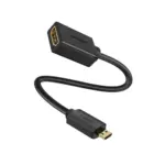 Ugreen Micro Hdmi Male To Hdmi Female Adapter Cable 22cm - Black-0