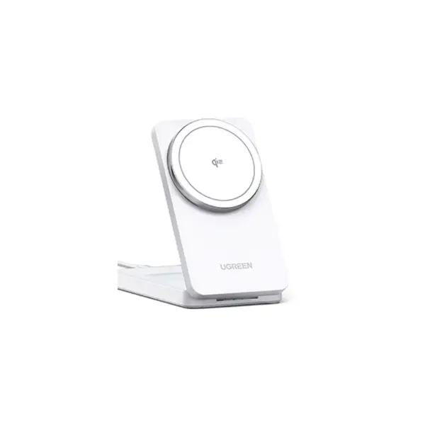 Ugreen 2in1 Magnetic Wireless Charger - White-0