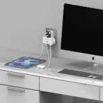 Momax 1-charge Work Flow T-shaped Extention 2 Socket With Usb -white-135432