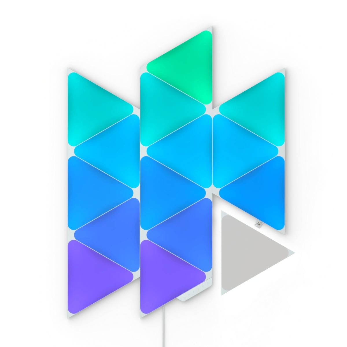 Nanoleaf Shapes Triangles Starter Kit 15 Light Panels - White-136722 Nanoleaf Shapes Triangles Starter Kit 15 Light Panels - White-136722