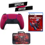 Sony Ps5: Dualsense Wireless Controller With Marvel's Spider-man 2 - R2 & Carrying Bag For Ps5 Slim Special Bundle Offer-0