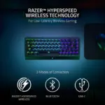 Razer Blackwidow V3 Mini Hyperspeed Wireless 65% Rgb Mechanical Gaming Keyboard Phantom Edition (Us Layout) - Black-136857