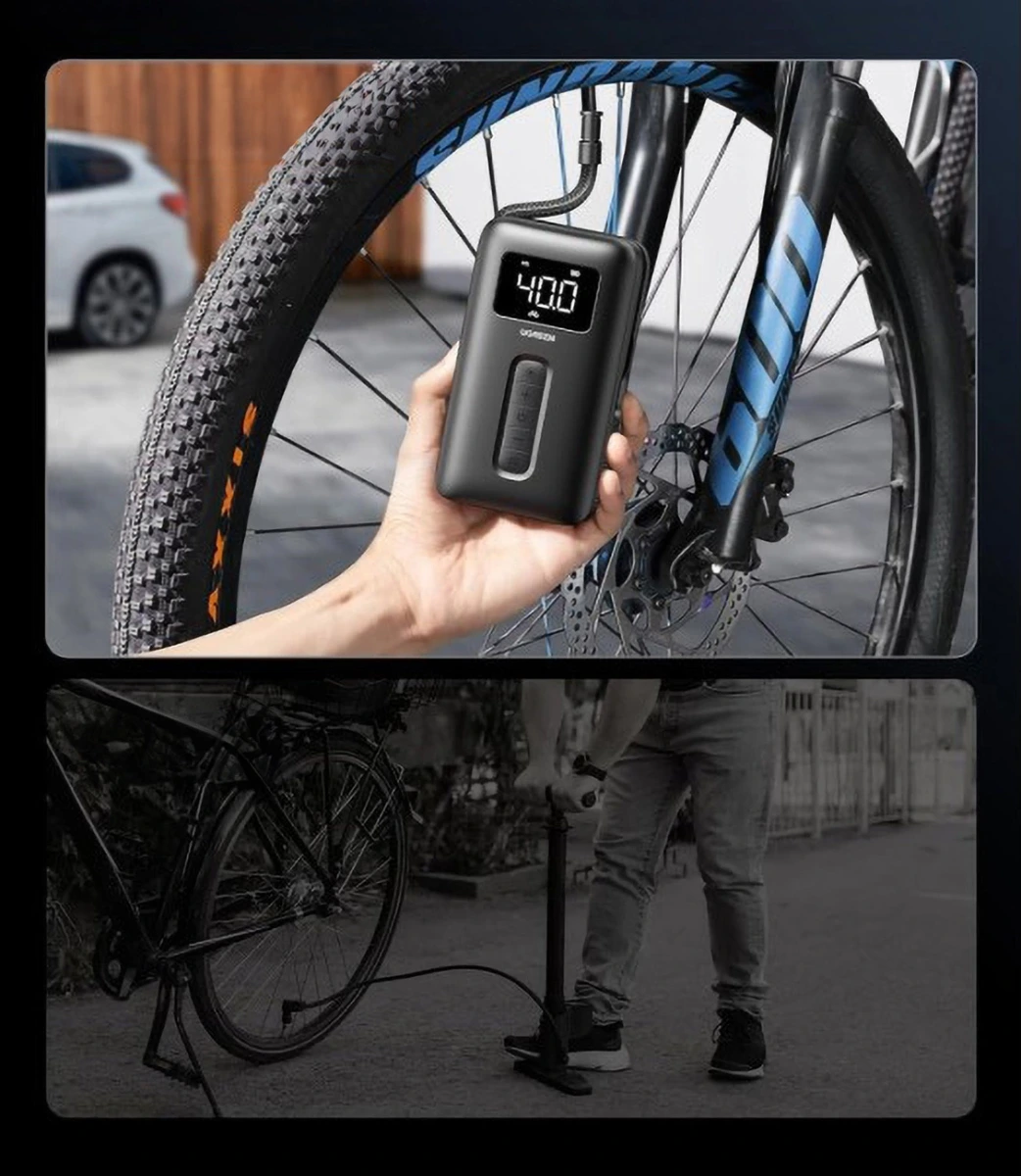 Ugreen Portable Tire Inflator - Black-137644 Ugreen Portable Tire Inflator - Black-137644