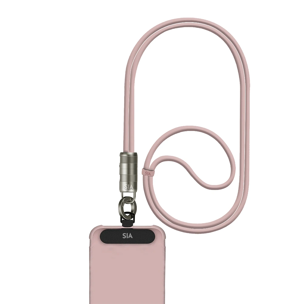 Sia Powerlink Soft Rubber Type C - Type C Lanyard Cable 60w 1.2m - Light Pink-0 Sia Powerlink Soft Rubber Type C - Type C Lanyard Cable 60w 1.2m - Light Pink-0