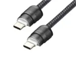 Sia Powerlink Fabric Braided Type C - Type C Lanyard Cable 60w 0.3 M - Black-136612