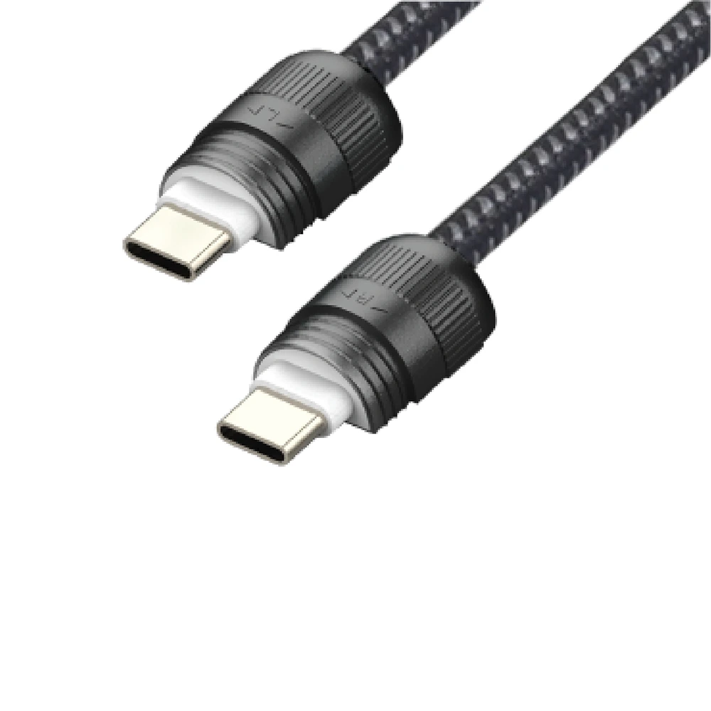 Sia Powerlink Fabric Braided Type C - Type C Lanyard Cable 60w 0.3 M - Black-136612 Sia Powerlink Fabric Braided Type C - Type C Lanyard Cable 60w 0.3 M - Black-136612