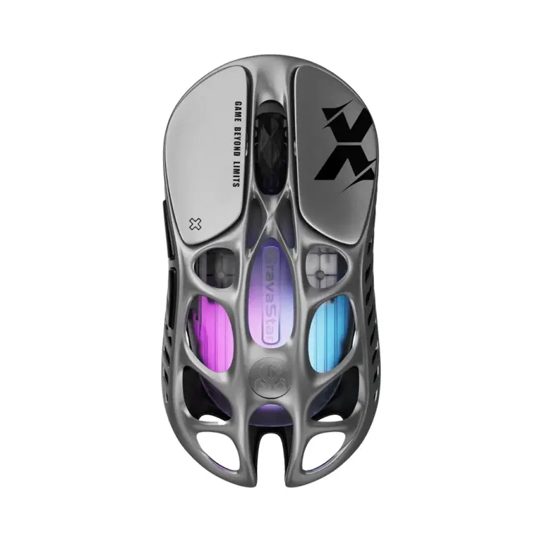 Gravastar Mercury X Wireless Gaming Mouse - Interstellar Silver-0