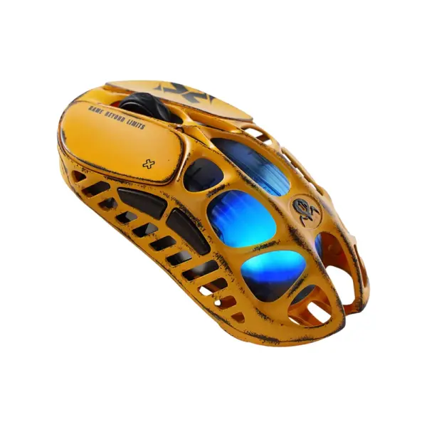 Gravastar Mercury X Wireless Gaming Mouse Special Edition - Battle Worn Yellow-0