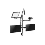 Lumi Dual-monitor All-in-one Studio Setup Desktop Stand - Fine Texture Black-136797